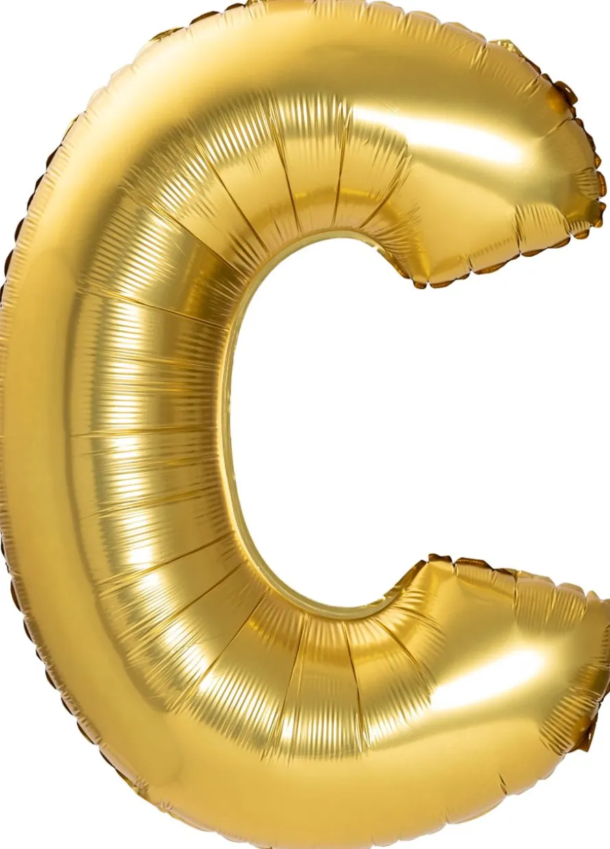 Duży balon LITERKA C matowy 85cm