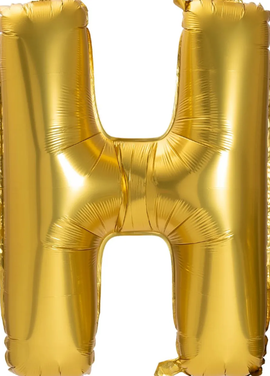 Duży balon LITERKA H matowy 85cm