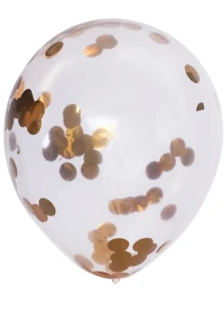 Duży balon ze złotym KONFETTI 50cm
