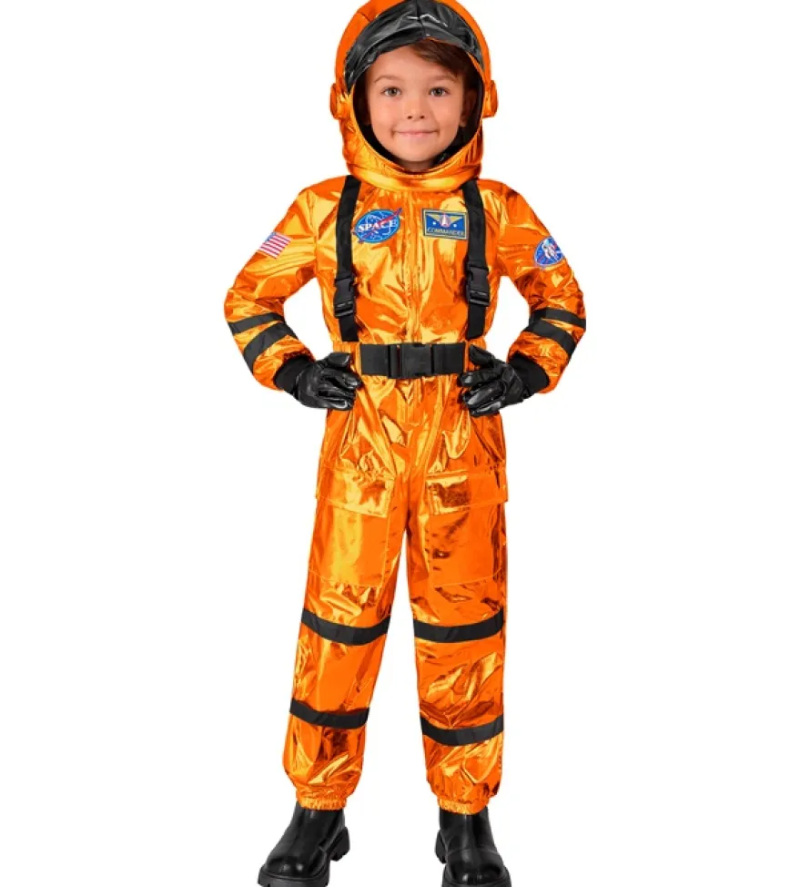 Dziecięcy strój ASTRONAUTY pomarańczowy