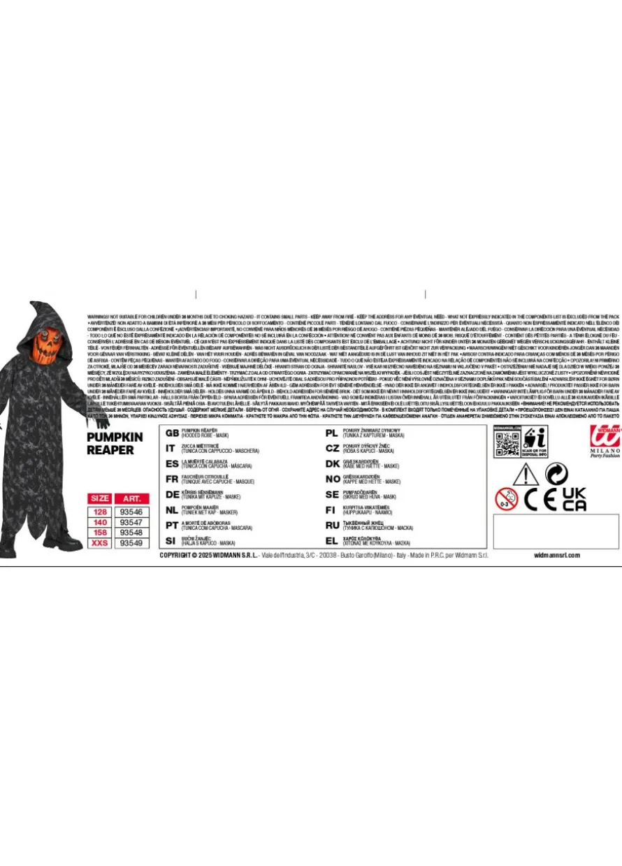 Dziecięcy strój na Halloween DYNIOWY ŻNIWIARZ