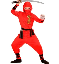 Dziecięcy strój NINJA CZERWONY
