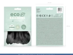 Ekologiczne balony czarne 30cm (10 szt.)