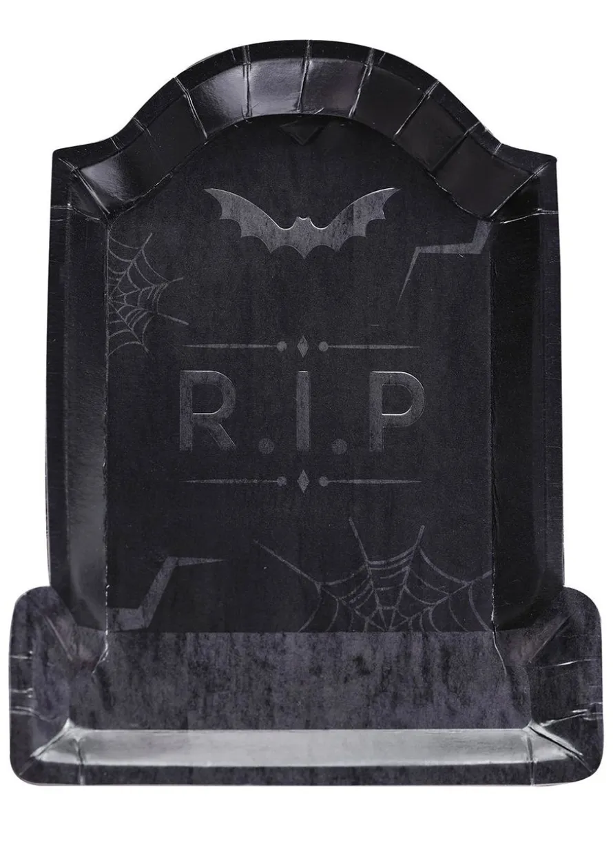 Ekologiczne talerzyki na Halloween NAGROBKI
