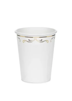 Eleganckie kubeczki papierowe Z ORNAMENTEM 220 ml (6szt.)