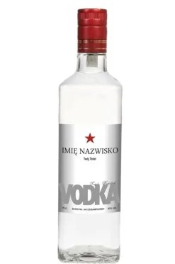 Etykieta na wódkę z Twoim imieniem BIAŁA