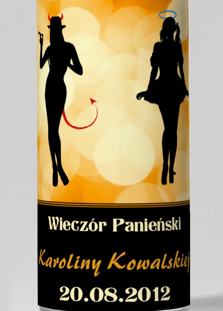 Etykieta na wino SZALONY WIECZÓR PANIEŃSKI
