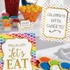 Etykiety do przekąsek CANDY BAR tęczowe