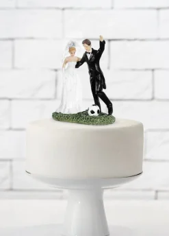Figurka na tort weselny PIŁKA NOŻNA 14cm dekoracja tortu ślubnego