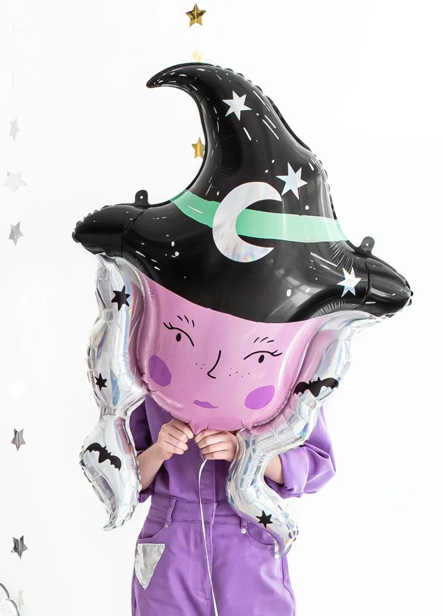 Foliowy balon andrzejkowy CZAROWNICA 86cm