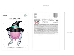 Foliowy balon andrzejkowy CZAROWNICA 86cm