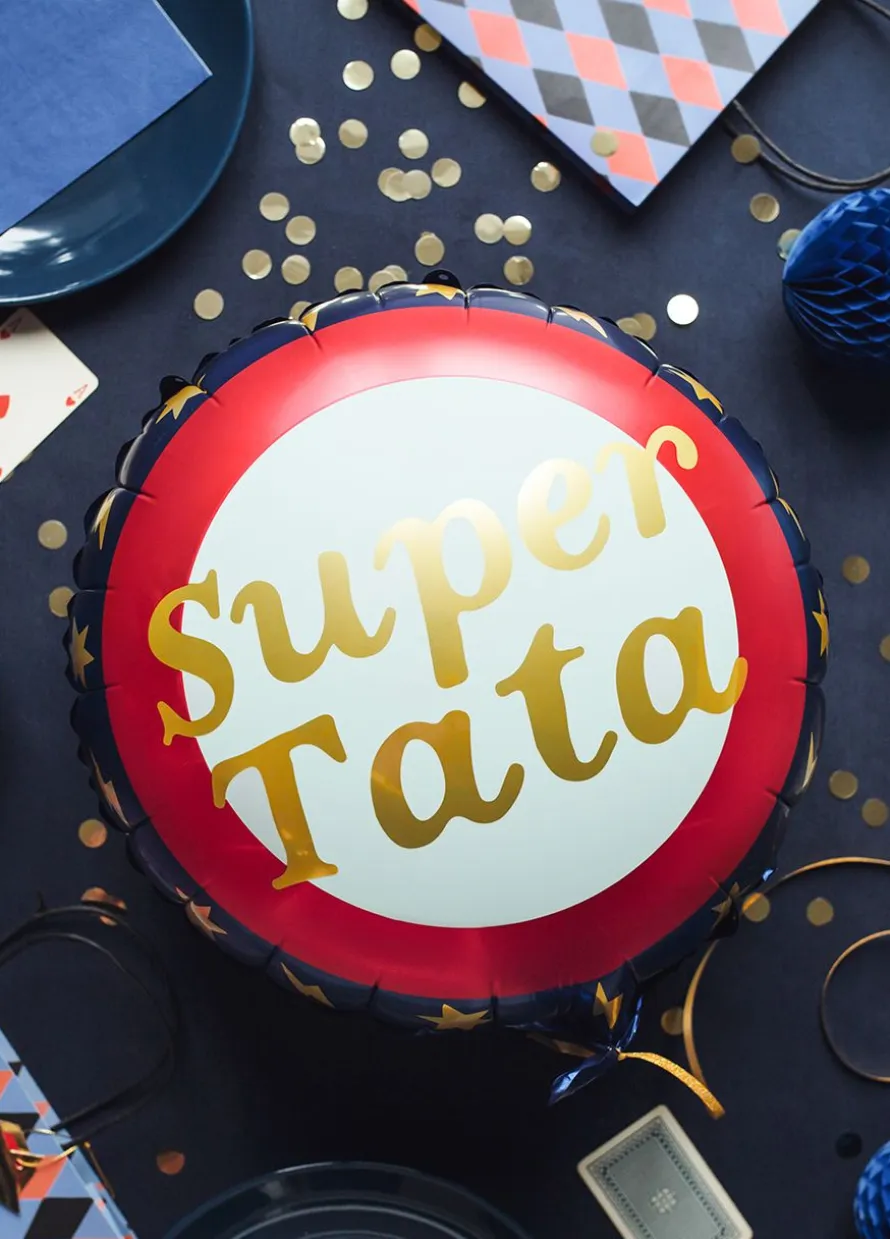 Foliowy balon dla taty SUPER TATA 35cm
