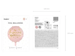 Foliowy balon HOCUS POCUS różowy 45cm
