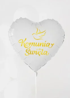 Foliowy balon Komunia Święta GOŁĄBEK