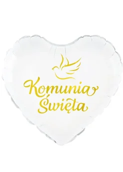 Foliowy balon Komunia Święta GOŁĄBEK