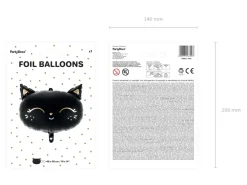Foliowy balon KOTEK czarny 48x36cm