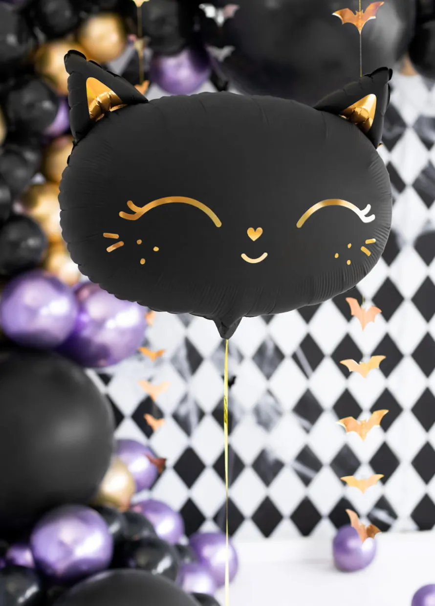 Foliowy balon KOTEK czarny 48x36cm