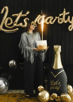 Foliowy balon LET'S PARTY butelka z bąbelkami