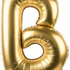 Foliowy balon litera B złoty 85cm