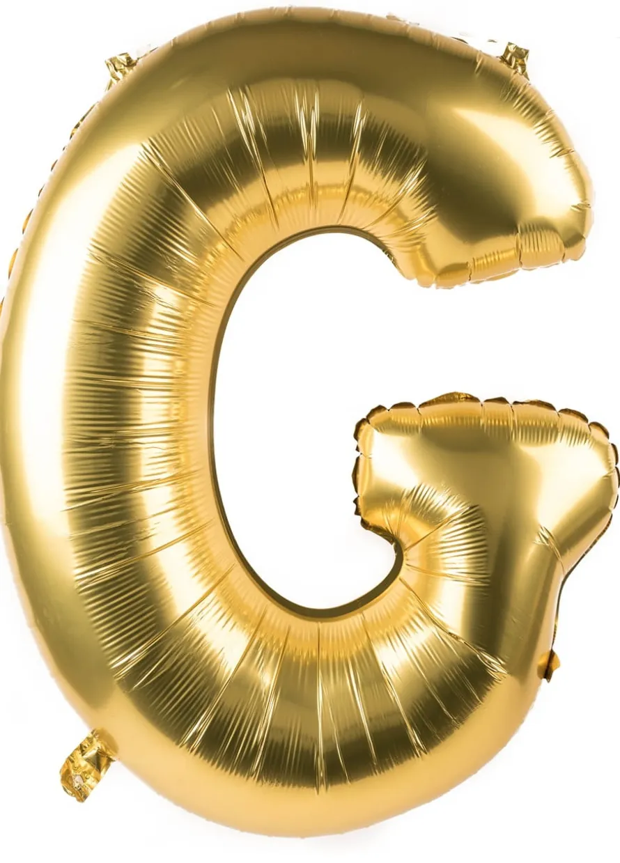 Foliowy balon litera G złoty 85cm