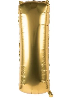 Foliowy balon litera I złoty 85cm