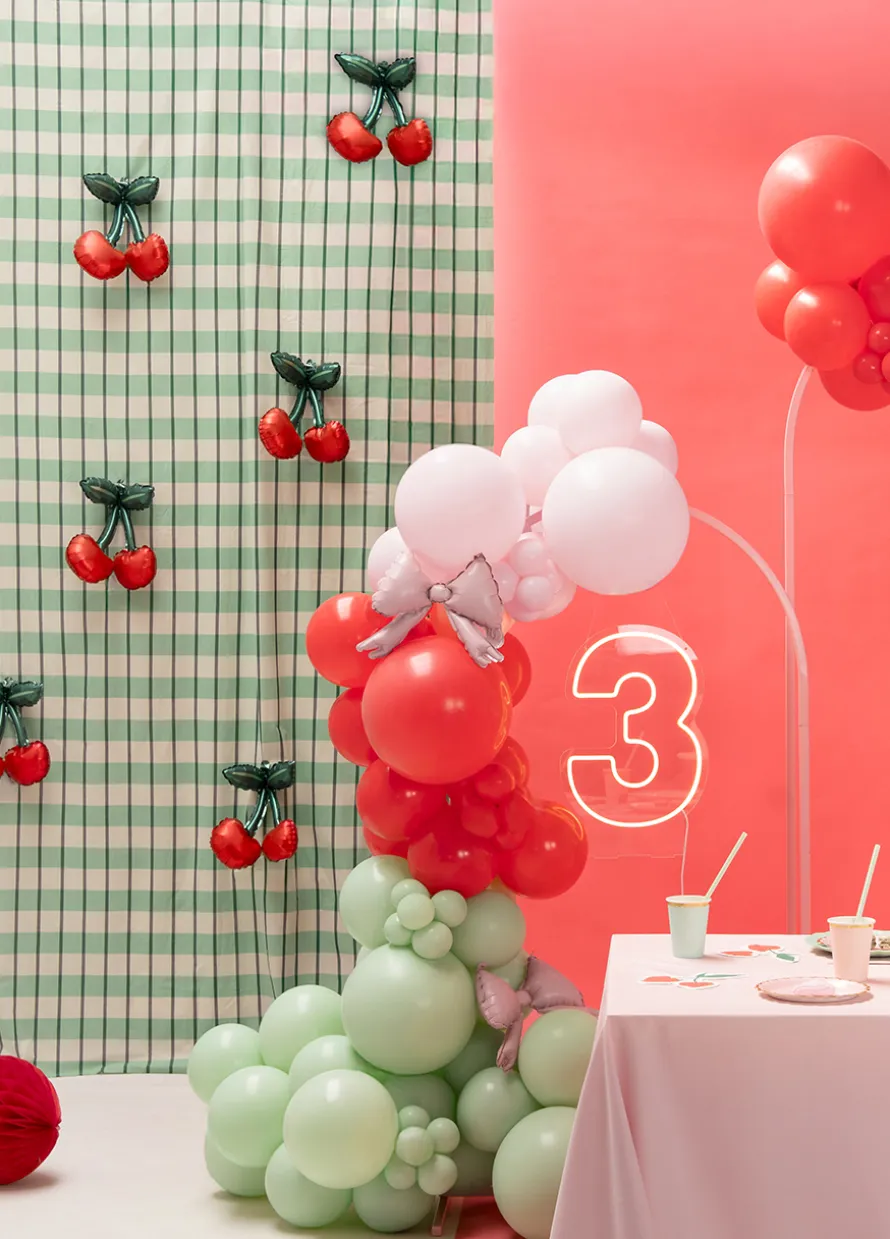 Foliowy balon na powietrze WISIENKI balony do girland 28x31 cm