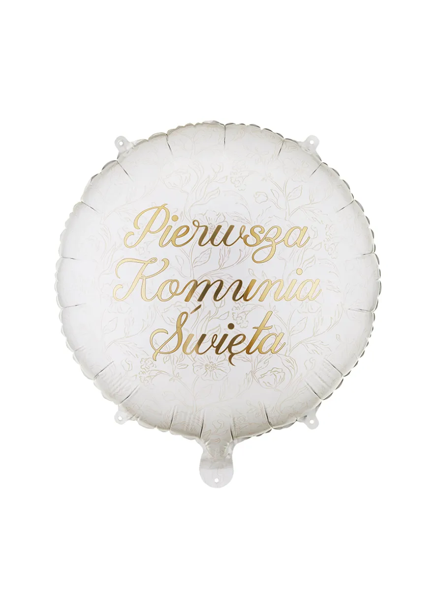 Foliowy balon PIERWSZA KOMUNIA ŚWIĘTA