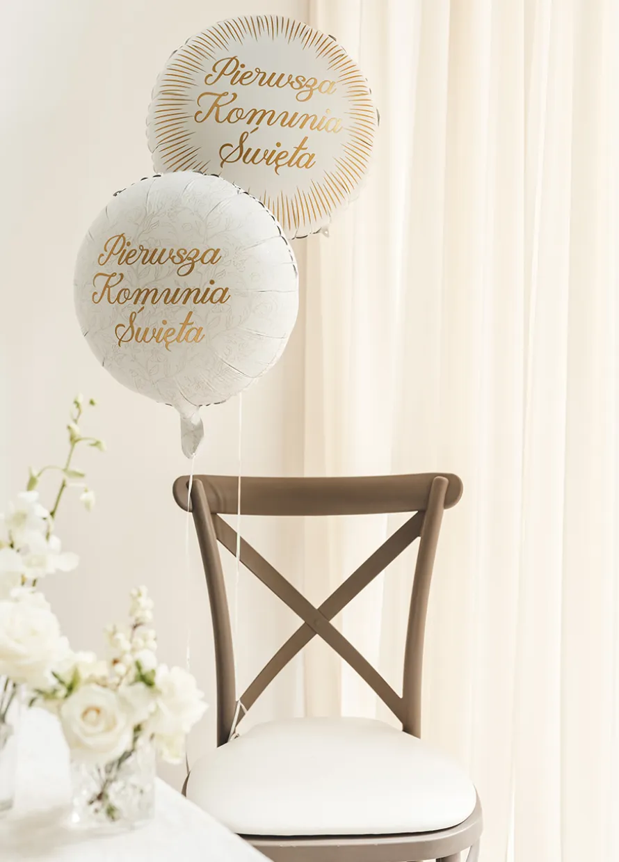 Foliowy balon PIERWSZA KOMUNIA ŚWIĘTA