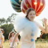 Foliowy balon piłka CYRK czerwony
