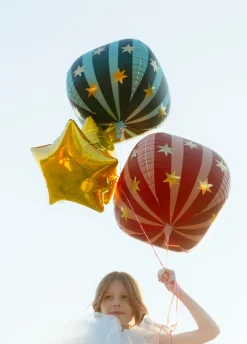 Foliowy balon piłka CYRK czerwony