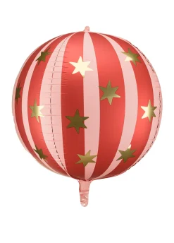 Foliowy balon piłka CYRK czerwony