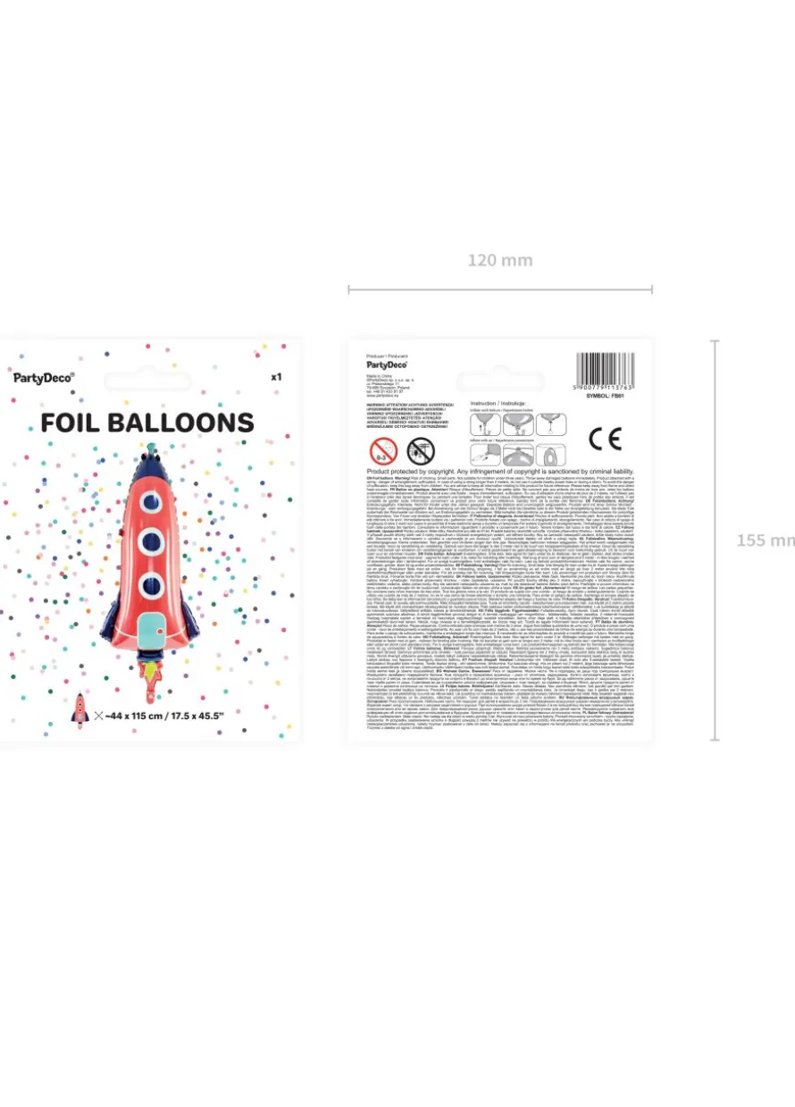 Foliowy balon RAKIETA 115 cm