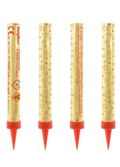 Fontanna tortowa złota 12cm (4szt.)