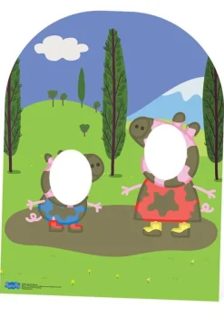 Fotościanka dla dzieci PEPPA z otworami na głowę