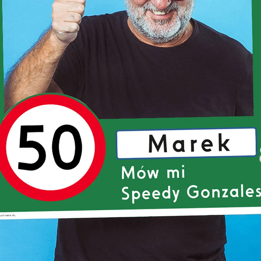 Foto ramka na 50 urodziny ZNAK
