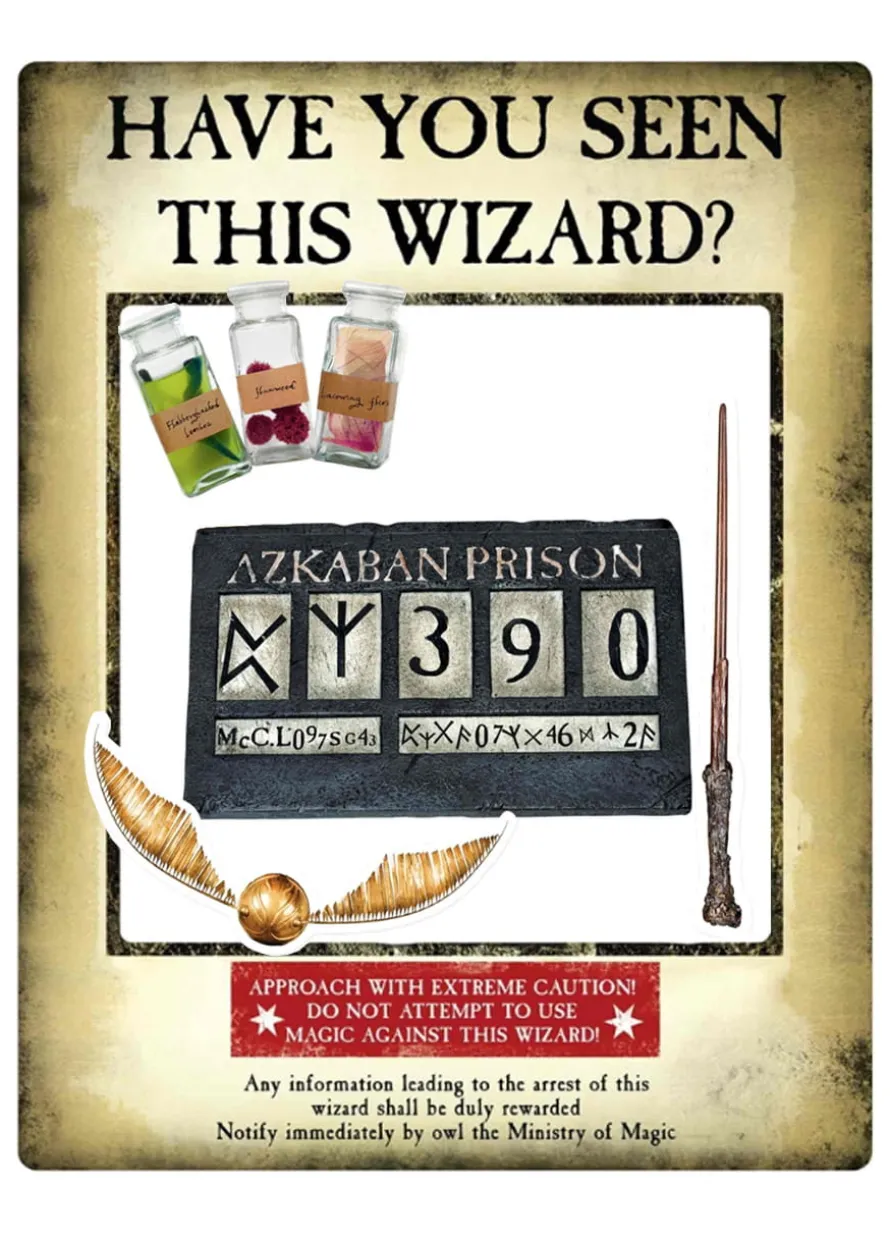 Foto ramka z rekwizytami POSZUKIWANY Harry Potter