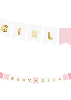 Girlanda BABY GIRL dekoracja baby shower 1,75 m