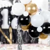 Girlanda balonowa czarno-złoto-srebrna GWIAZDKI