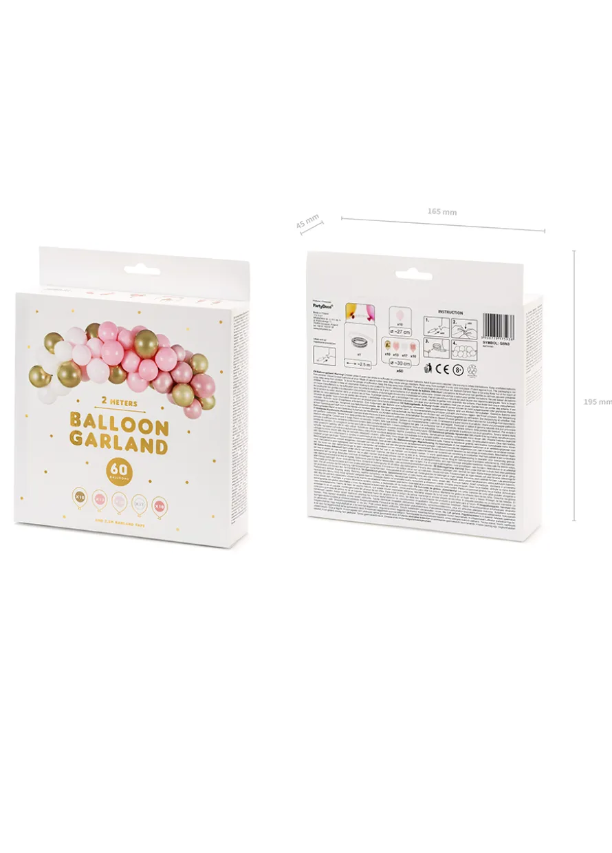Girlanda balonowa różowa 200cm