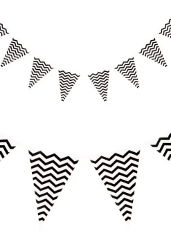 Girlanda flagi CHEVRON czarna