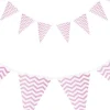 Girlanda flagi CHEVRON różowa