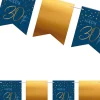 Girlanda flagi DEKORACJA NA 30 URODZINY ELEGANT BLUE 6m
