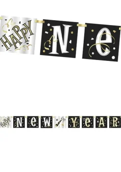 Girlanda flagi HAPPY NEW YEAR dekoracja sylwestrowa