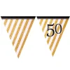 Girlanda flagi 50 URODZINY GLITTER 3,7m