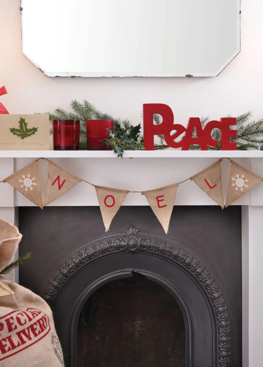 Girlanda flagi VINTAGE NOEL 1.5m