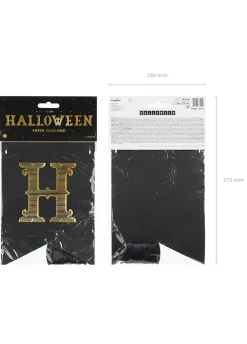 Girlanda HALLOWEEN czarna (175cm)