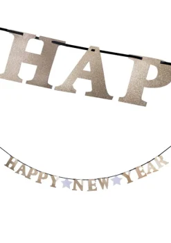 Girlanda HAPPY NEW YEAR dekoracja sylwestrowa sali
