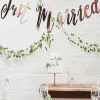 Girlanda JUST MARRIED różowe złoto