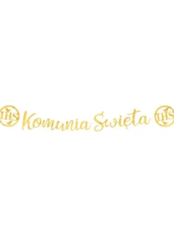 Girlanda komunijna IHS Komunia Święta 150cm