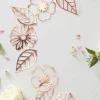 Girlanda kwiaty DITSY FLORAL różowe złoto